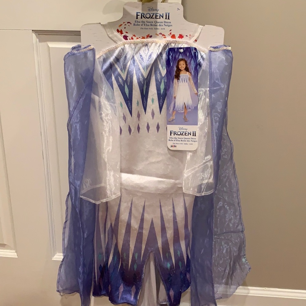 ELSA FROZEN II SNOW QUEEN DRESS. Halloween Costume 4-6X